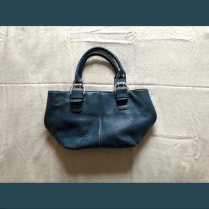 BLUE LEATHER PURSE